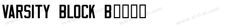 Varsity Block B字体转换 Varsity Block B字体转换